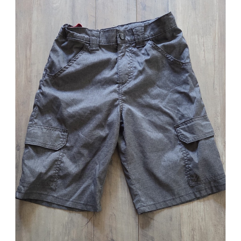 Wrangler Dark Gray Cargo Shorts Boys Youth 12 Regular (9.5" Inseam)